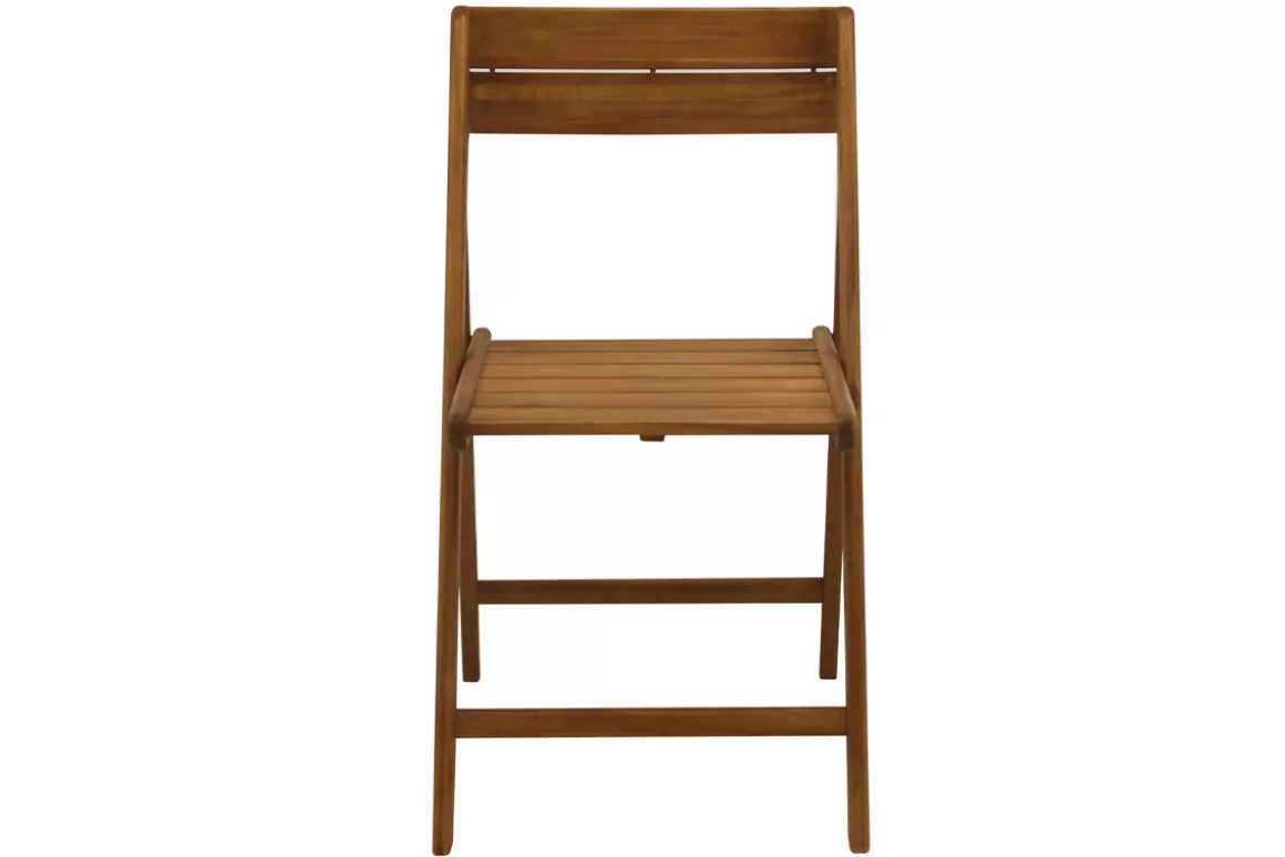 Miliboo Klappbare Gartenstühle aus Massivholz (2er-Set) DIEGO