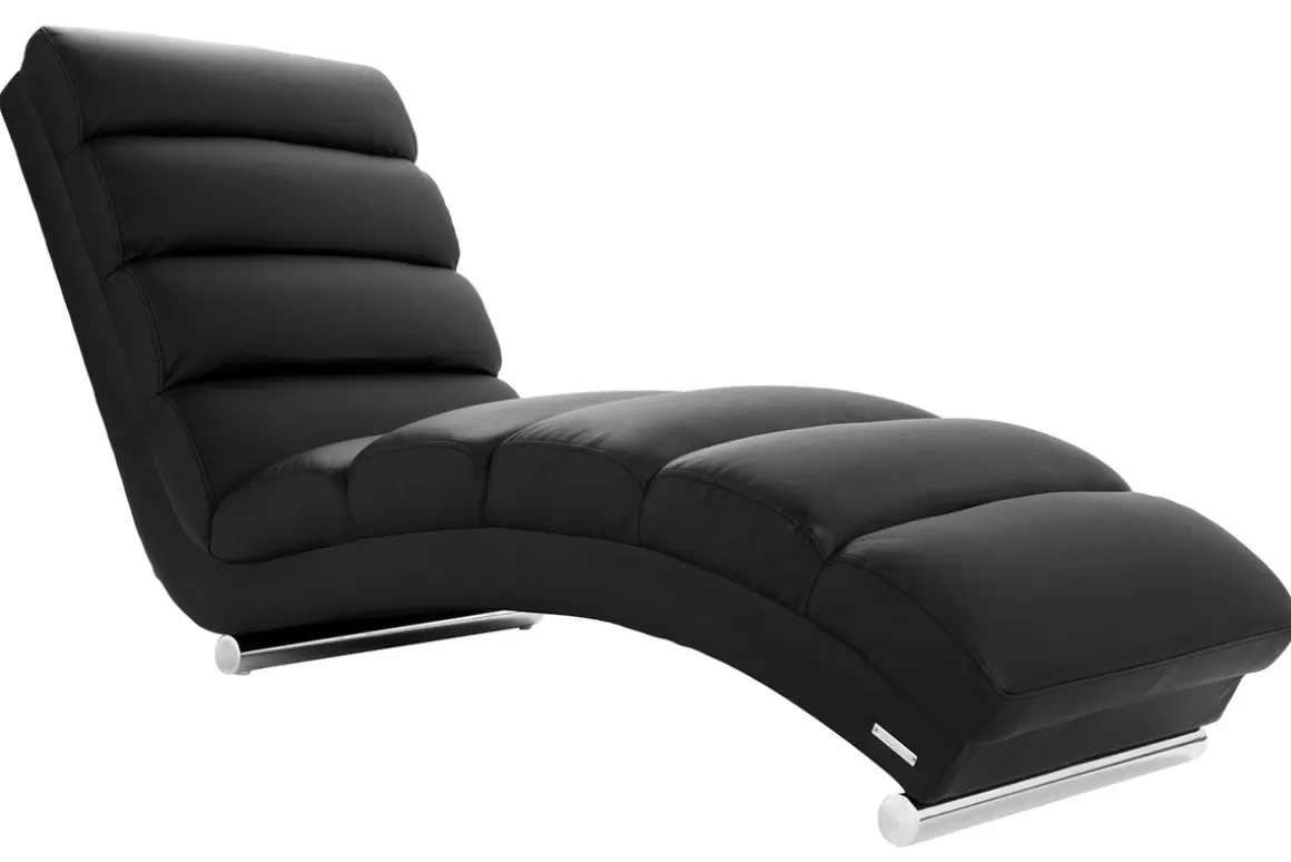 Miliboo Liegestuhl/Design-Stuhl TAYLOR Schwarz