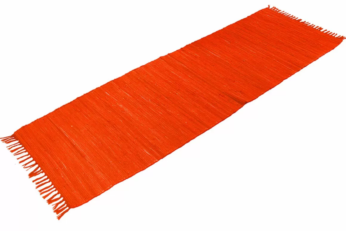 Miliboo Orangefarbener Teppich für den Flur 60 x 200 cm AUBAGNE