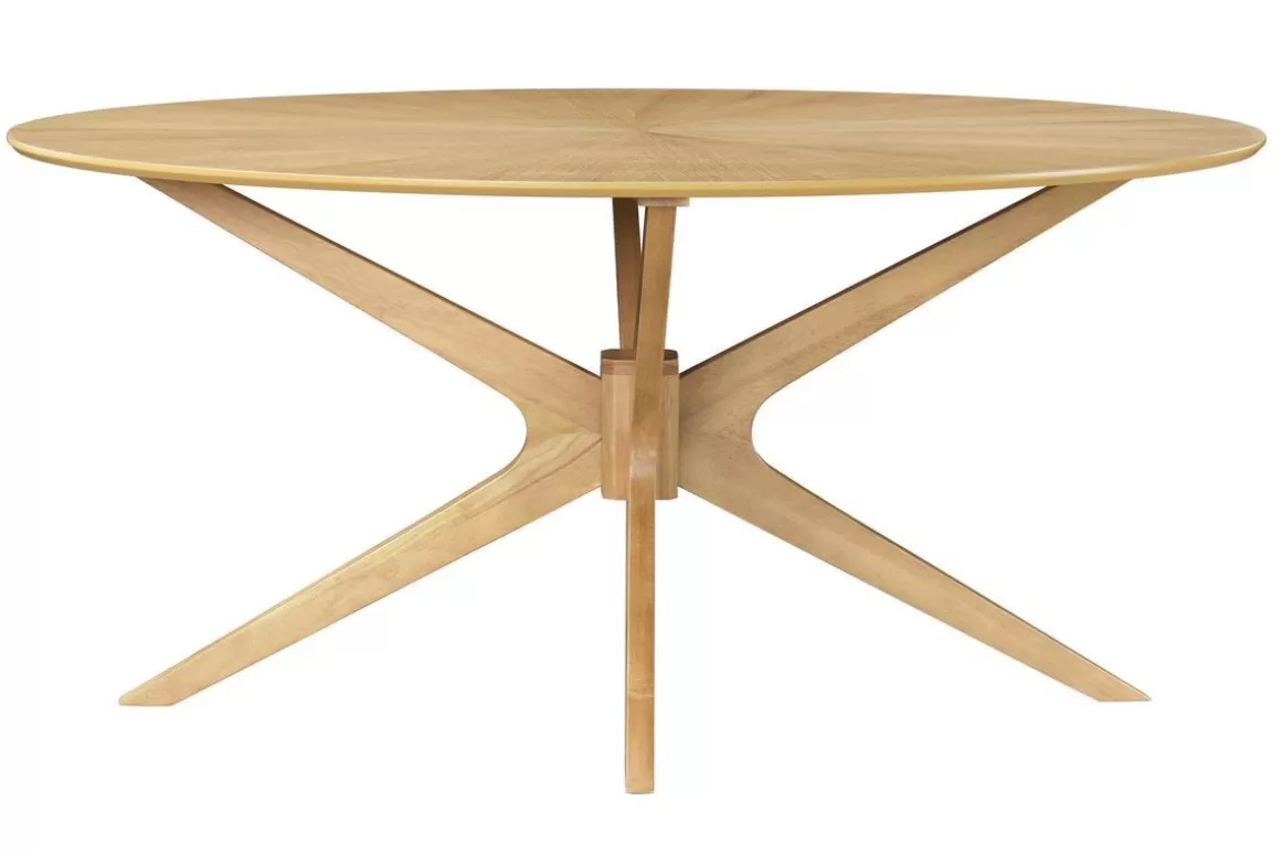 Miliboo Ovaler Design-Esstisch aus Eiche L160 cm DIELLI