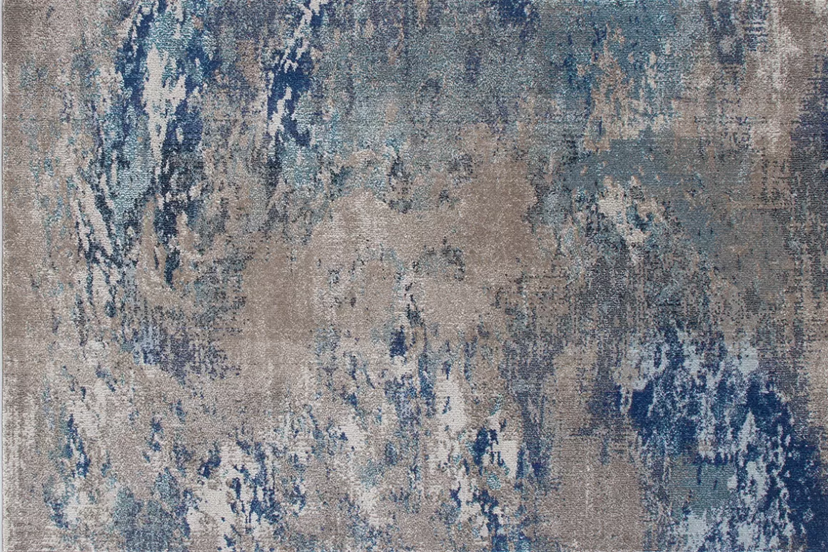 Miliboo Rechteckiger Teppich mit abstraktem Muster in Blau 160x230 cm CAPS