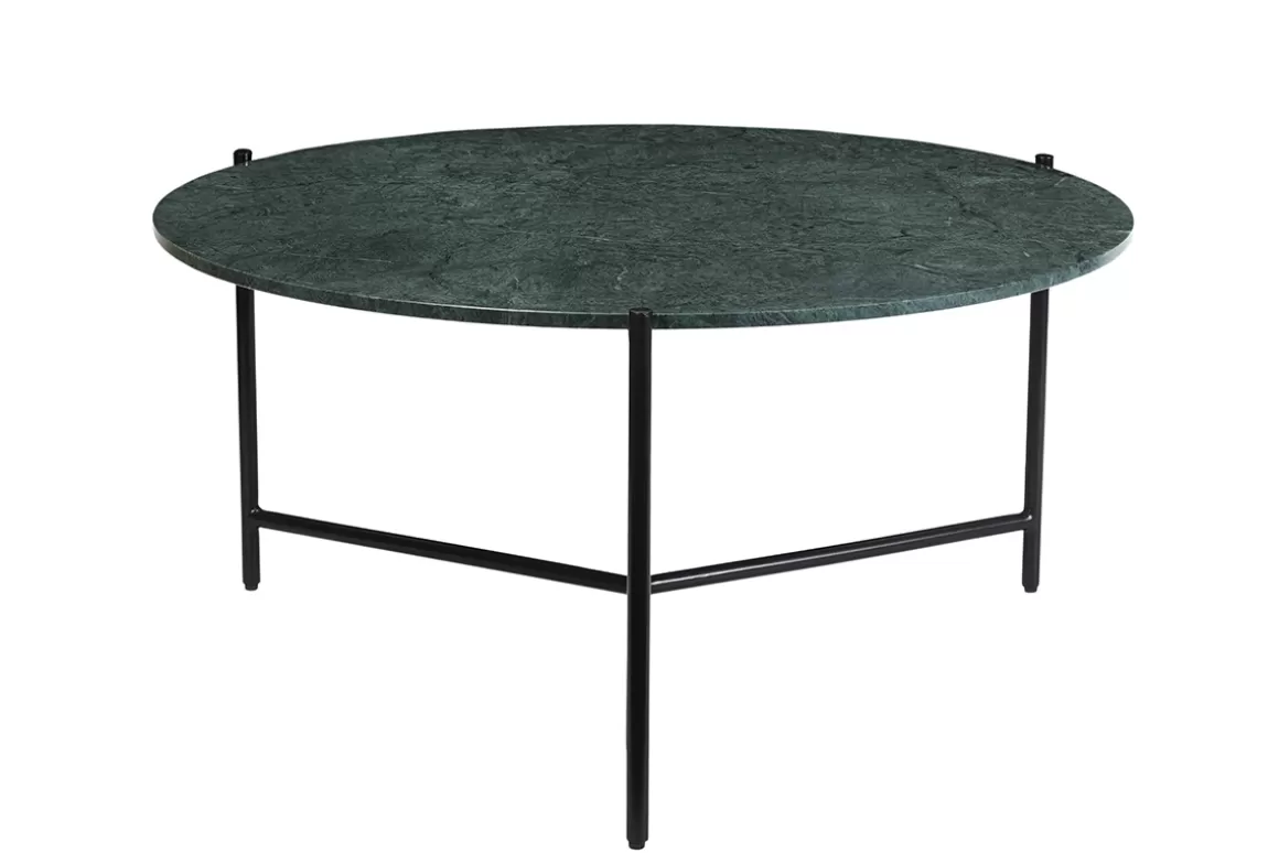 Miliboo Runder Couchtisch aus grünem Marmor D 90 cm BUMCELLO