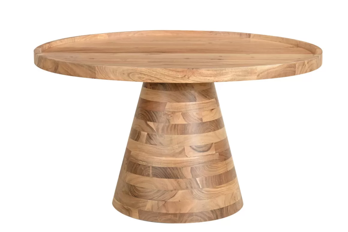 Miliboo Runder Couchtisch aus Massivholz D80 MATERA