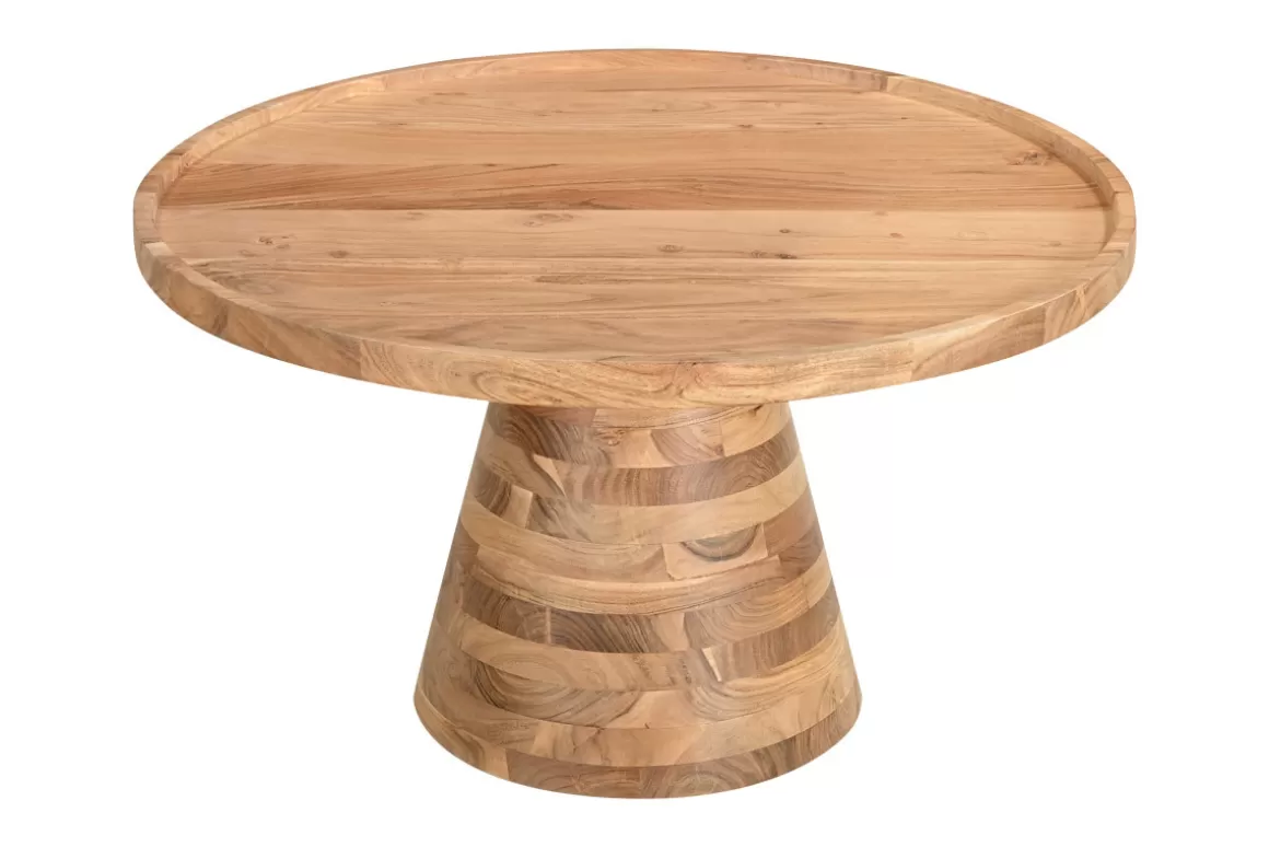 Miliboo Runder Couchtisch aus Massivholz D80 MATERA