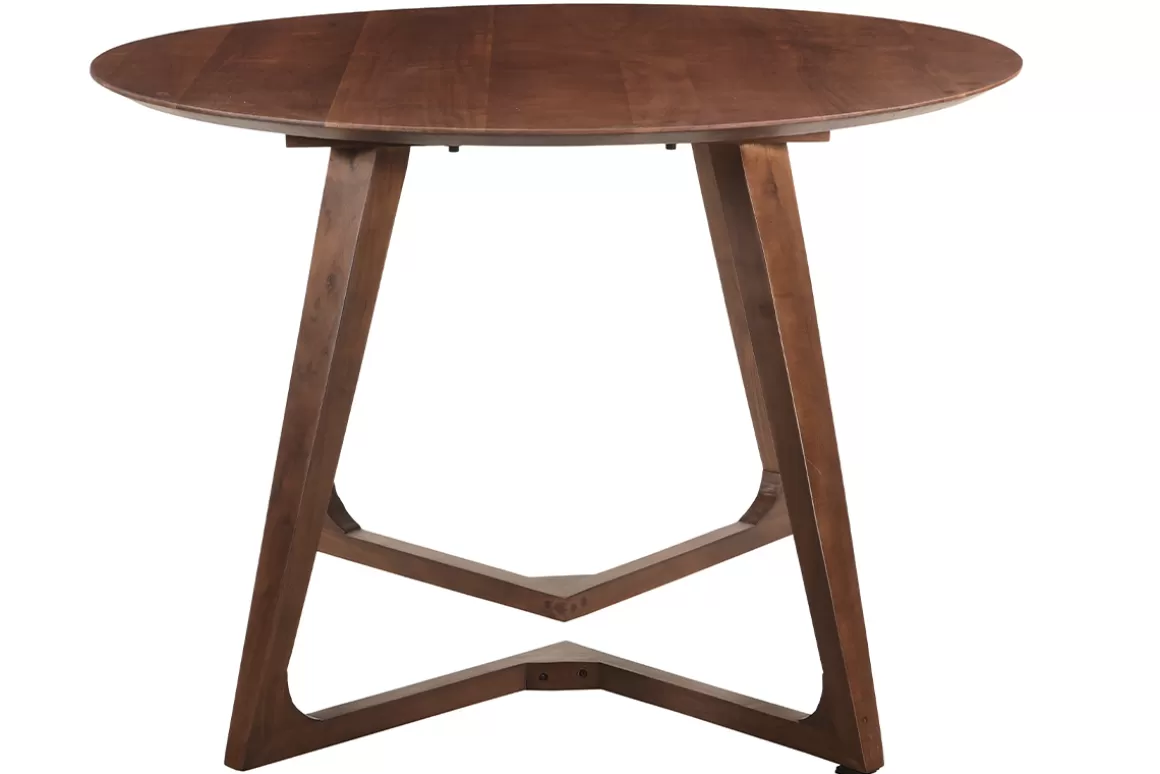 Miliboo Runder Design-Tisch aus Massivholz L115 cm BANDOL