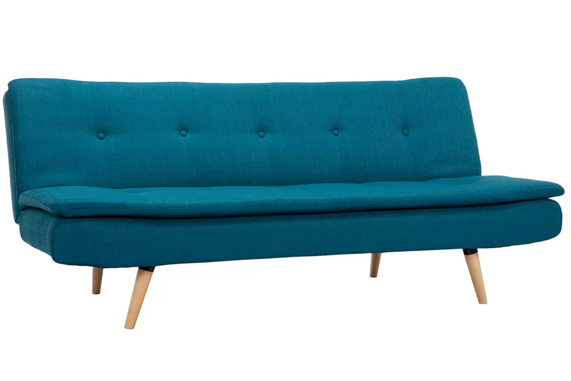Miliboo Schlafsofa 3-Sitzer blaugrün SENSO