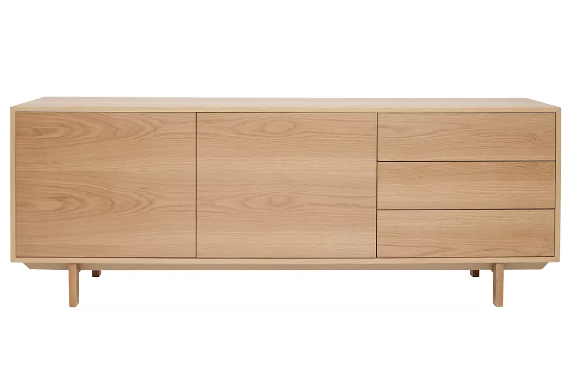 Miliboo Sideboard skandinavisch helles Holz B195cm SID