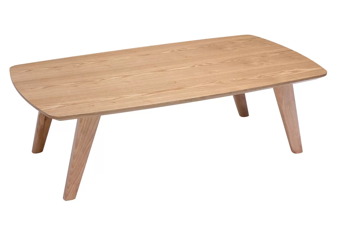 Miliboo Skandinavischer Couchtisch Esche 120 cm FIFTIES