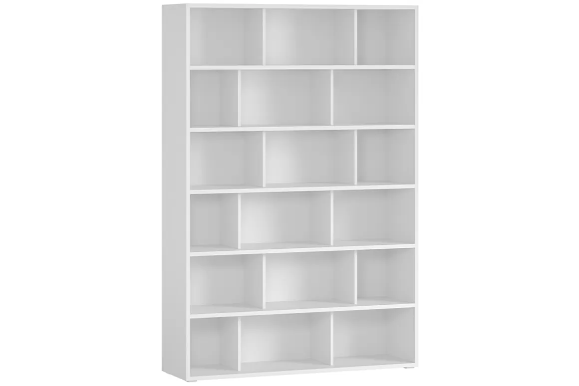 Miliboo Skandinavisches Bücherregal aus weißem Holz B140 cm EPURE