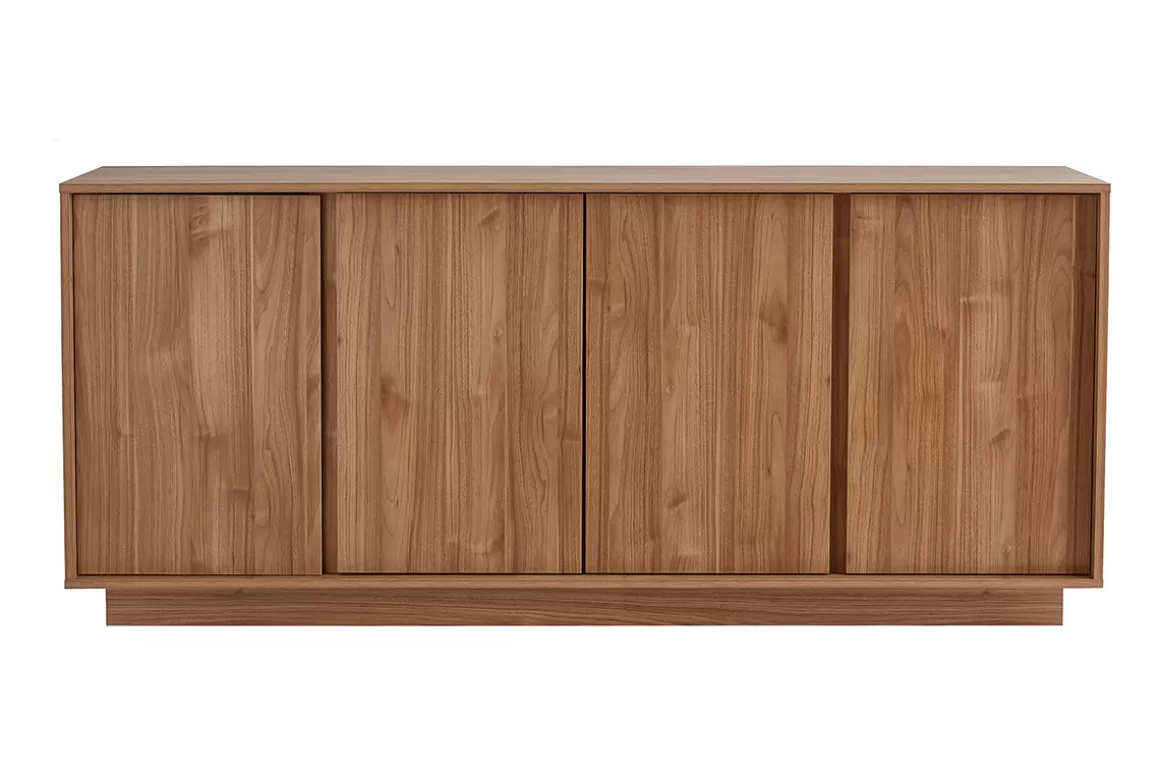 Miliboo Skandinavisches Sideboard mit 4 Türen in Eichenholzoptik B180 cm COMO