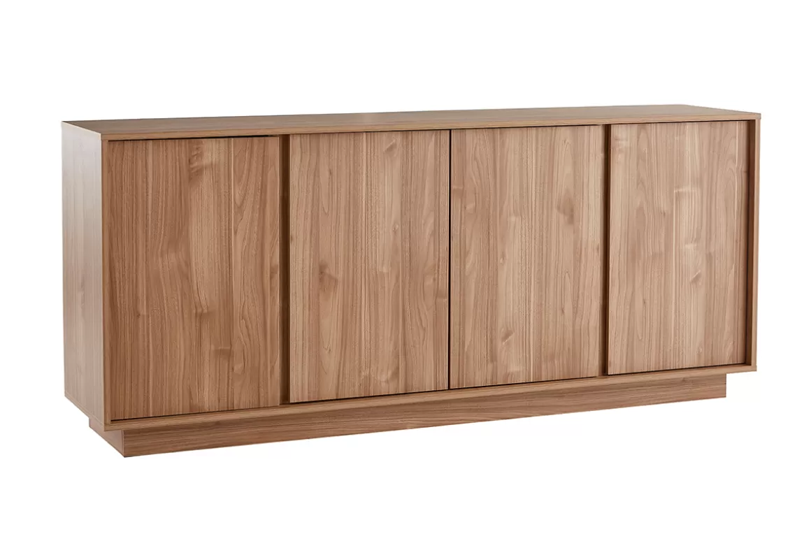 Miliboo Skandinavisches Sideboard mit 4 Türen in Eichenholzoptik B180 cm COMO