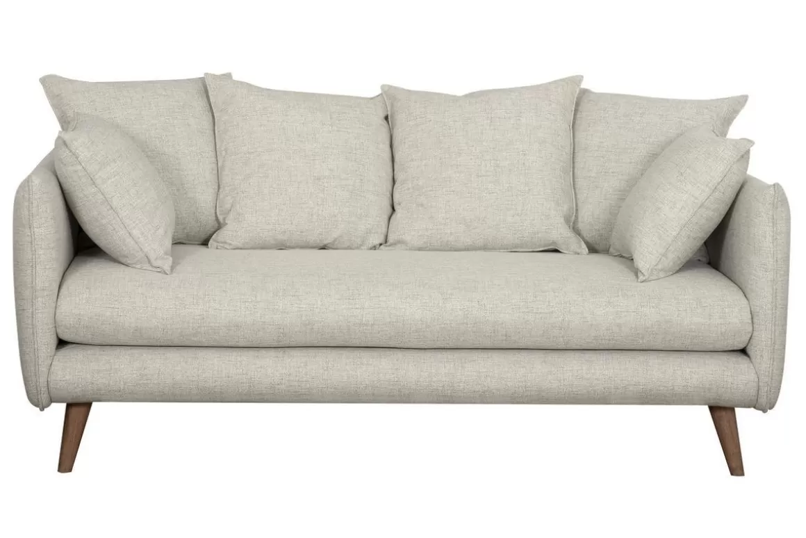 Miliboo Skandinavisches 3-Sitzer-Sofa beige OLYMPIA
