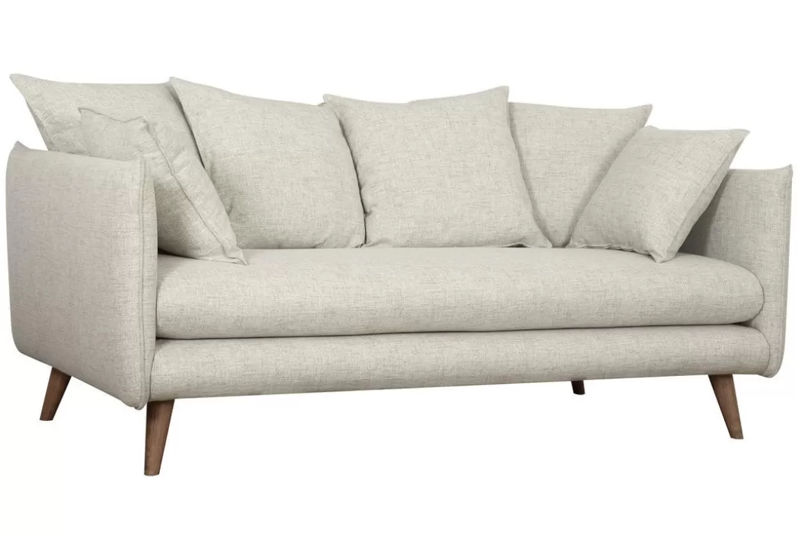Miliboo Skandinavisches 3-Sitzer-Sofa beige OLYMPIA