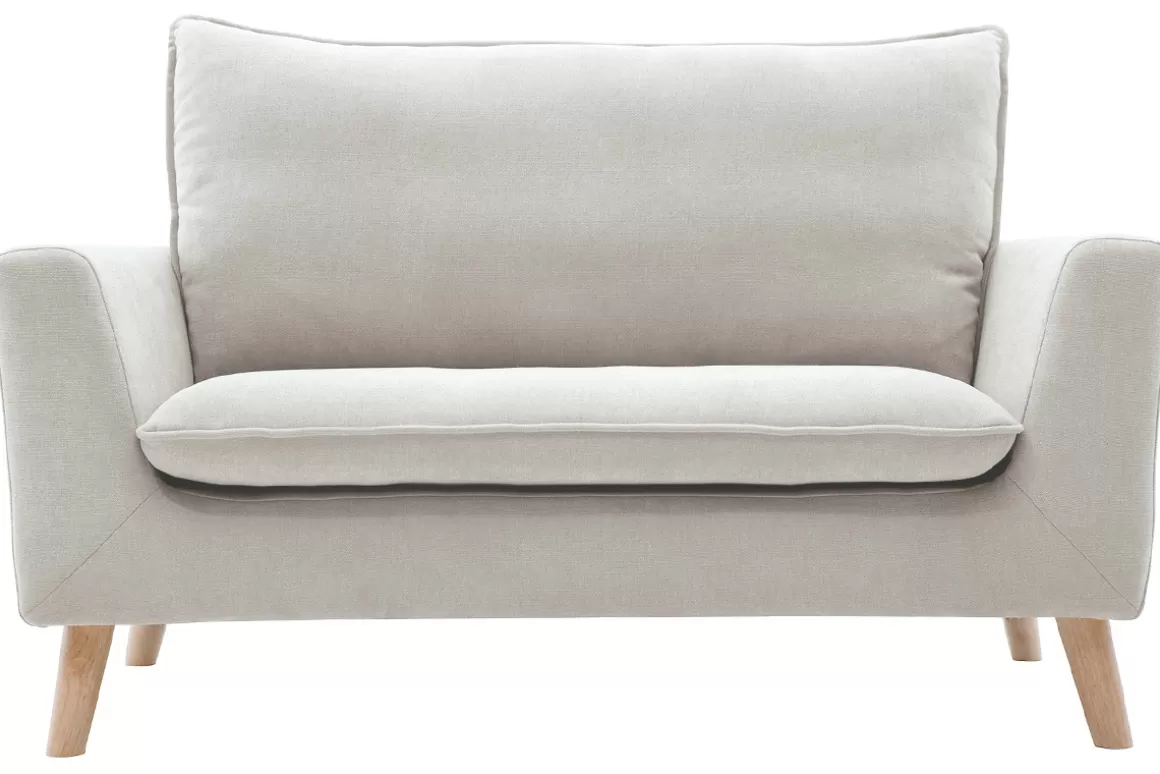 Miliboo Skandinavisches Sofa 2-Sitzer in Beige CREEP