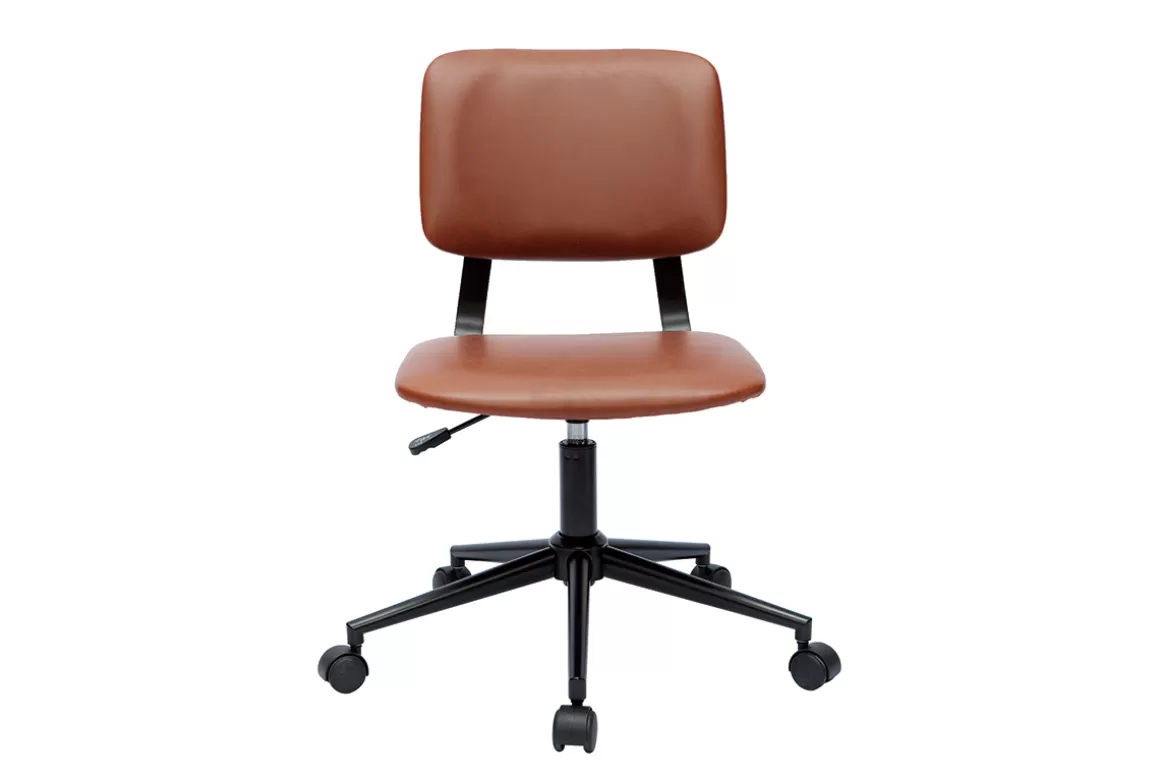 Miliboo Vintage-Bürostuhl braun LAB