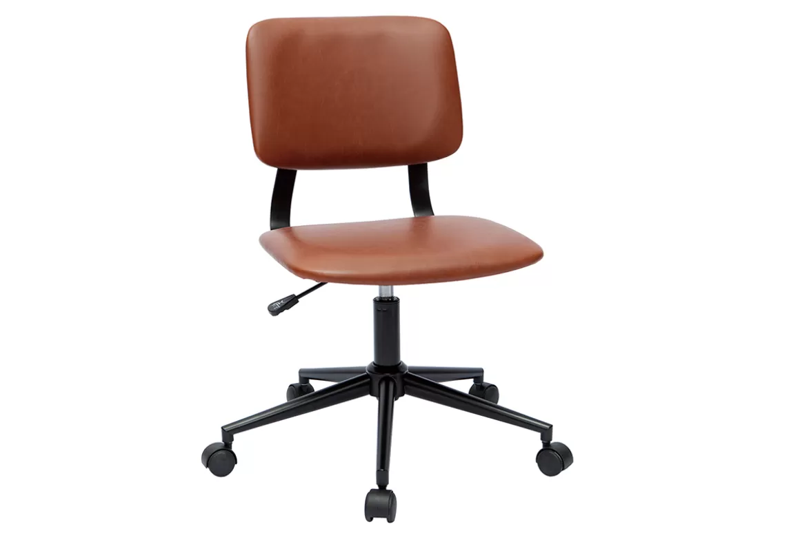 Miliboo Vintage-Bürostuhl braun LAB