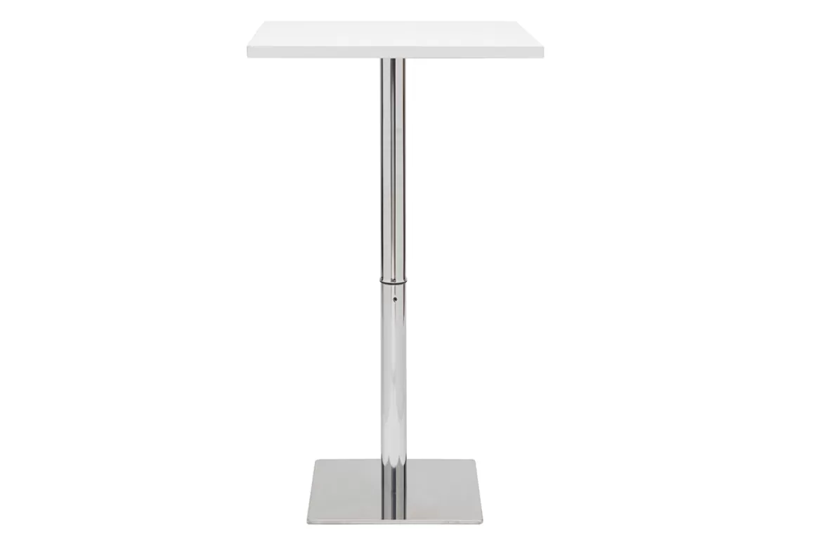 Miliboo Weißer quadratischer Design-Bartisch JACK