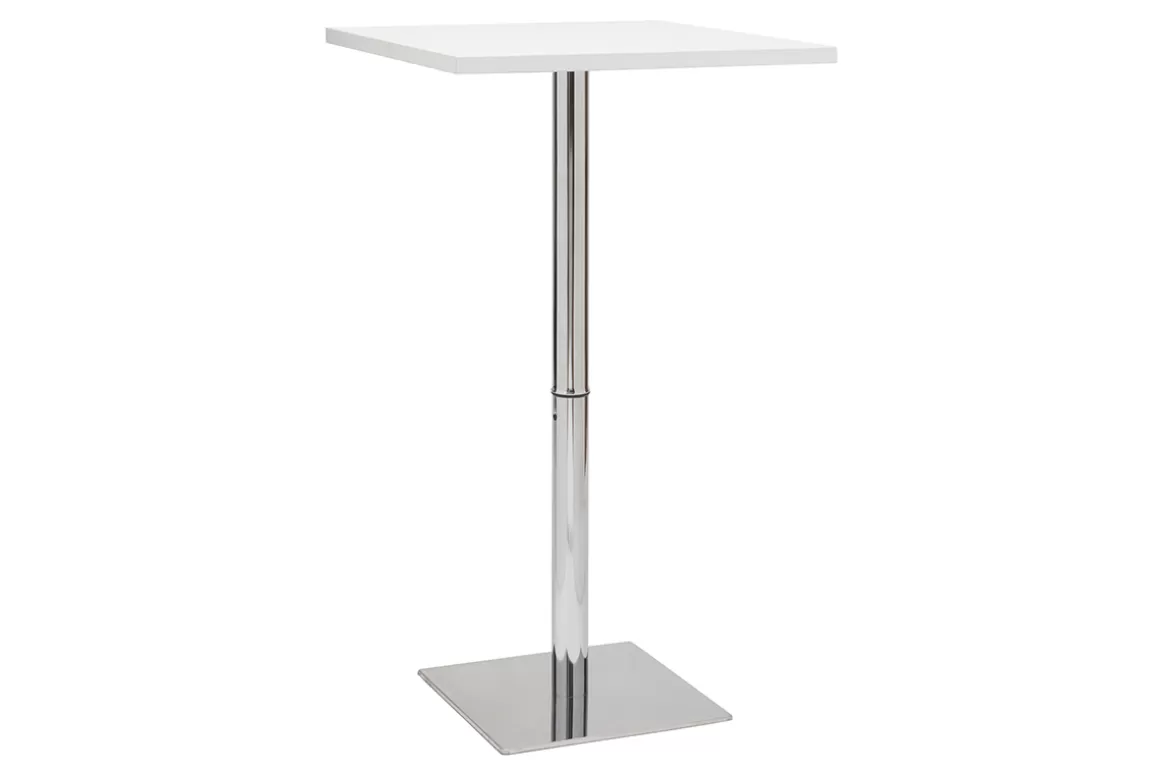 Miliboo Weißer quadratischer Design-Bartisch JACK