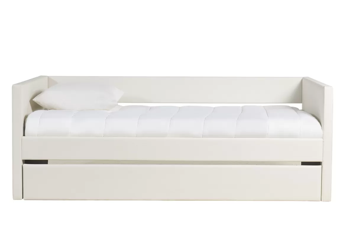 Kinder Miliboo Weißes Ausziehbett 90x190 cm ELIE